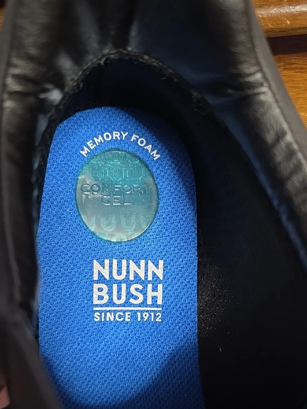 Nunn Bush Black Leather Lace-Up Oxfords